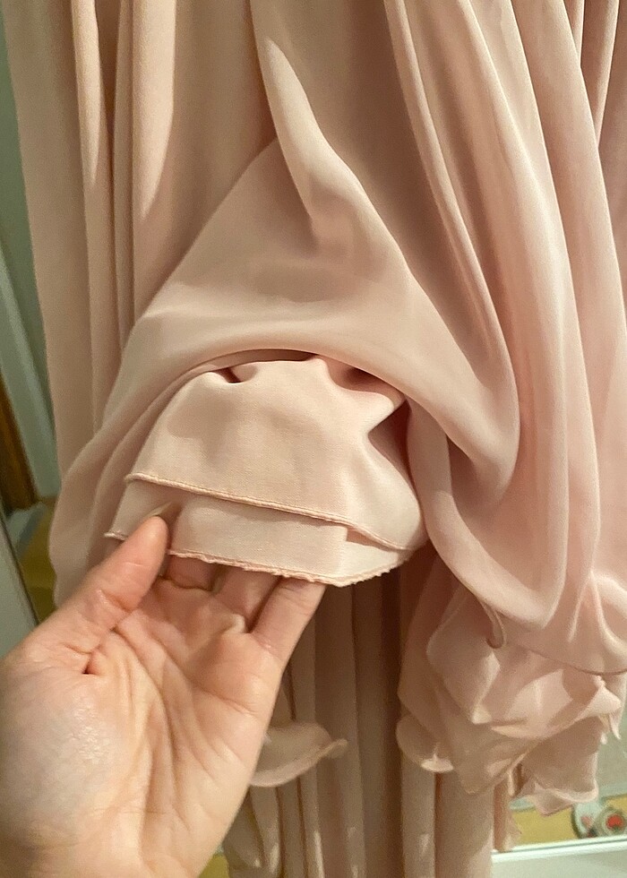 pembe abiye elbise - Görsel 3