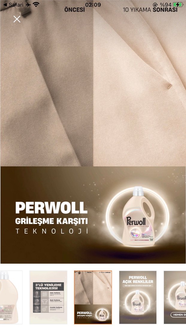 Perwoll Açık Renkli Çamaşır Deterjanı 54 Yıkama - Görsel 4