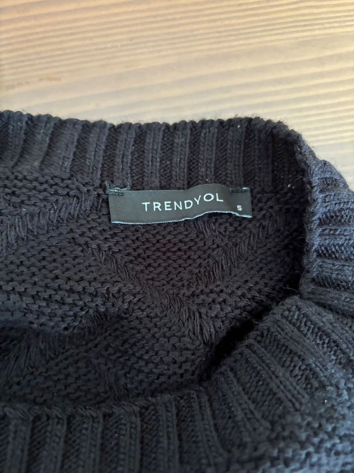 Siyah triko y2k vintage Kareli Mini Elbise - Görsel 4