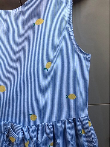 7 Yaş Beden H&M Çocuk Mavi Elbise