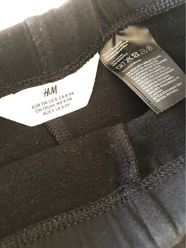 8 Yaş Beden H&M Kız Çocuk İspanyol Paça Pamuklu Tayt 8-9 yaş