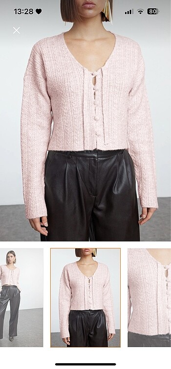 Bershka pembe hırka