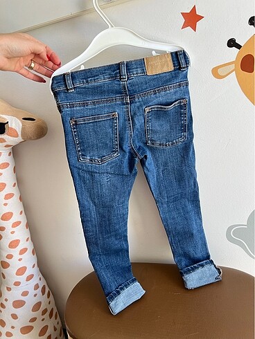 4 Yaş Beden lacivert Renk Zara Kot Skinny pant