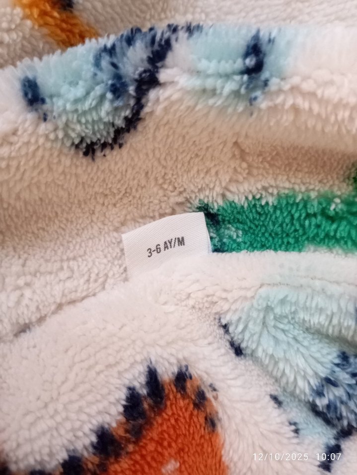 Renkli Dinozor Desenli Bebek Tulum - Görsel 3