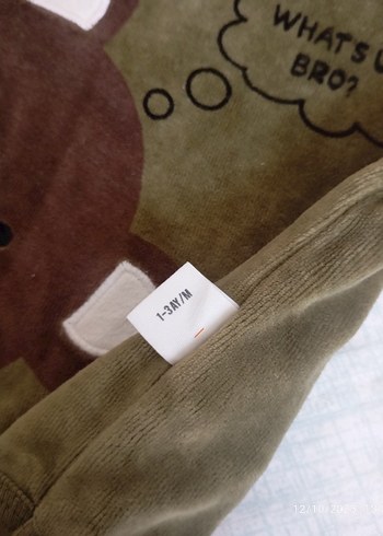 uzun kollu yeşil bebek body zıbın - Görsel 3