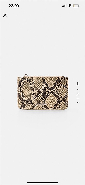Bershka snake desenli kartlık cüzdan