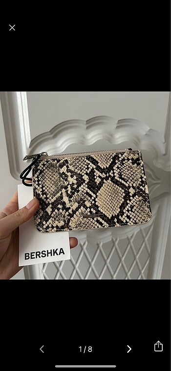  Beden çeşitli Renk Bershka snake desenli kartlık cüzdan