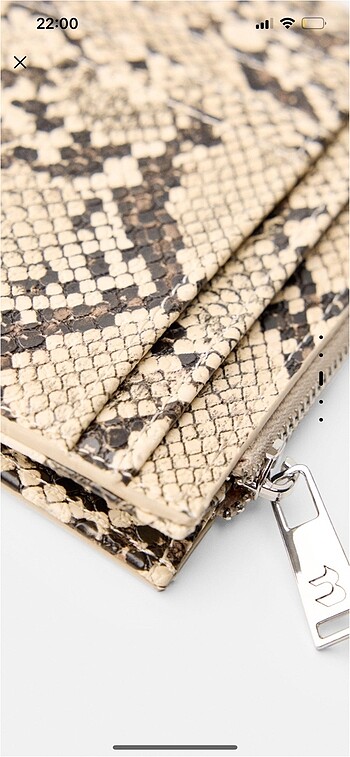 Bershka Bershka snake desenli kartlık cüzdan