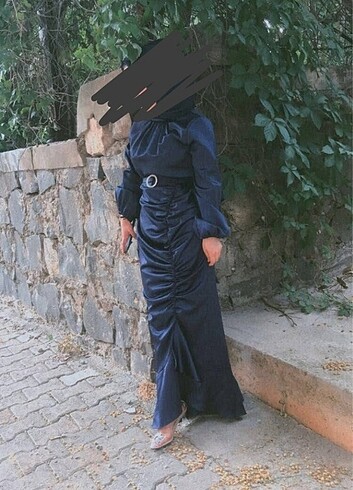 m Beden Tesettür kemerli Abiye