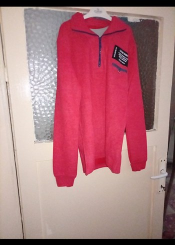 Düğmeli Yeşil Erkek Polar Sweatshirt - Görsel 6