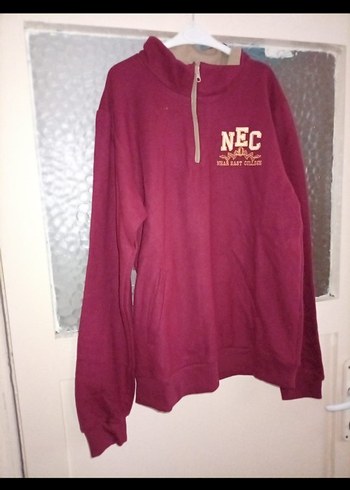 Düğmeli Yeşil Erkek Polar Sweatshirt - Görsel 4