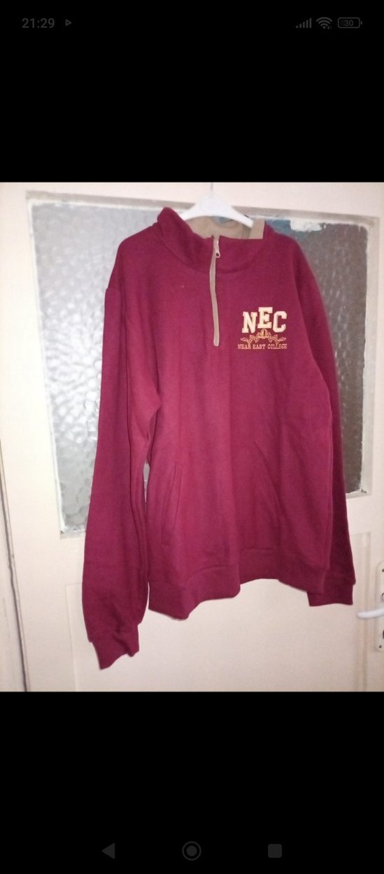 Düğmeli Yeşil Erkek Polar Sweatshirt - Görsel 3