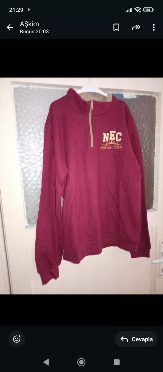 Düğmeli Yeşil Erkek Polar Sweatshirt - Görsel 4