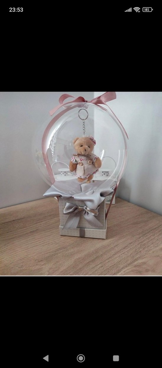 Krem Renkli Peluş Ayıcık Anahtarlık - Görsel 2