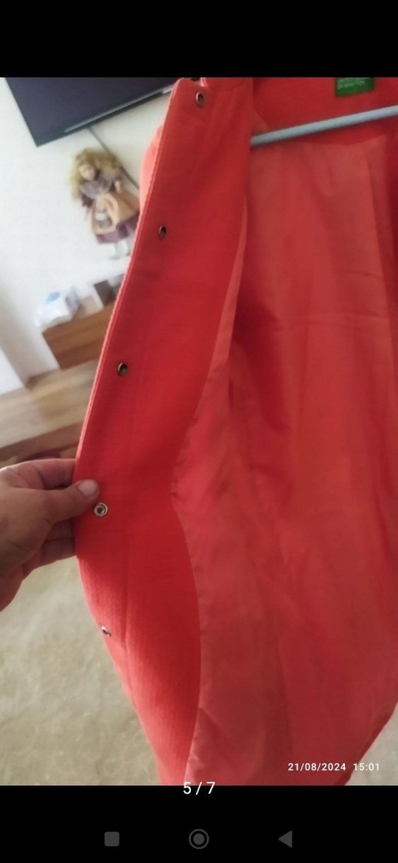 Benetton Midi Kaban - Görsel 5