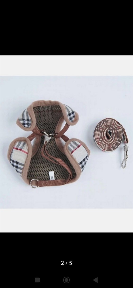 Ekose Köpek Göğüs Tasması - Görsel 2