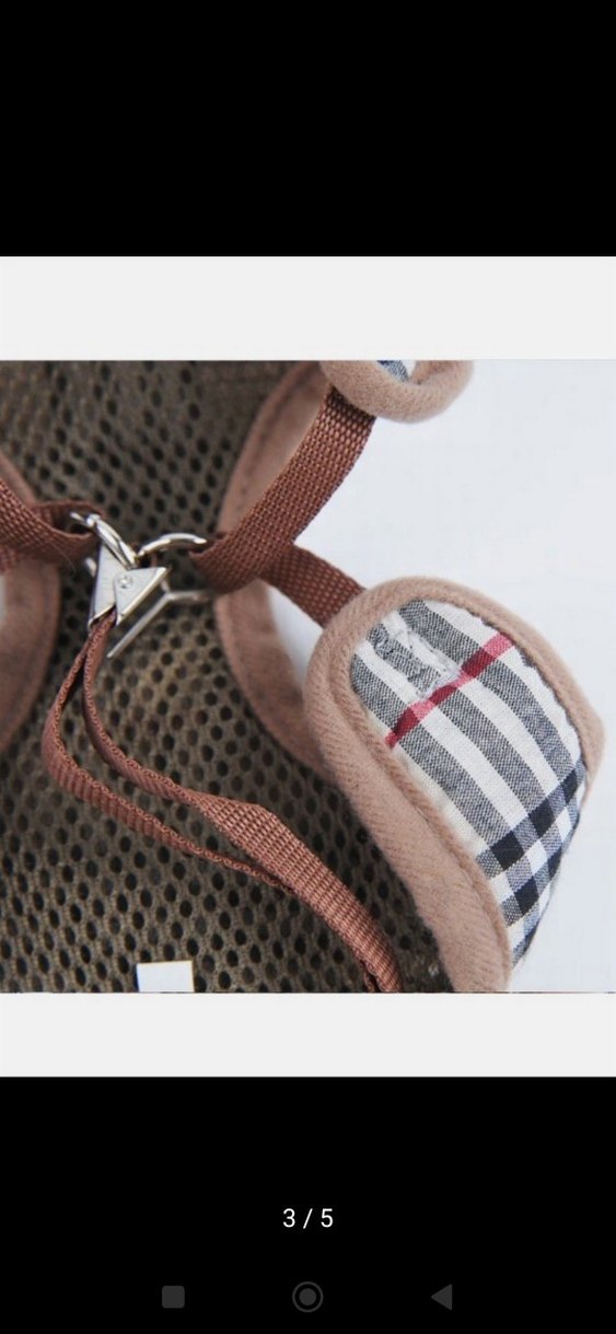 Ekose Köpek Göğüs Tasması - Görsel 3