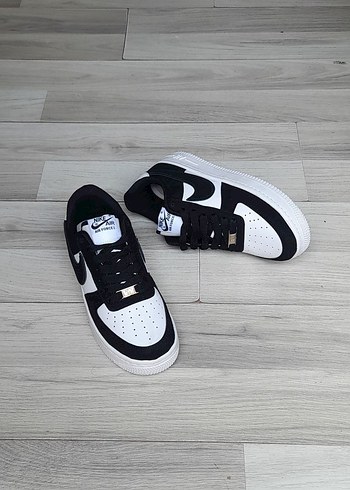 Nike Air Force 1 Siyah Beyaz Erkek Spor Ayakkabı - Görsel 2
