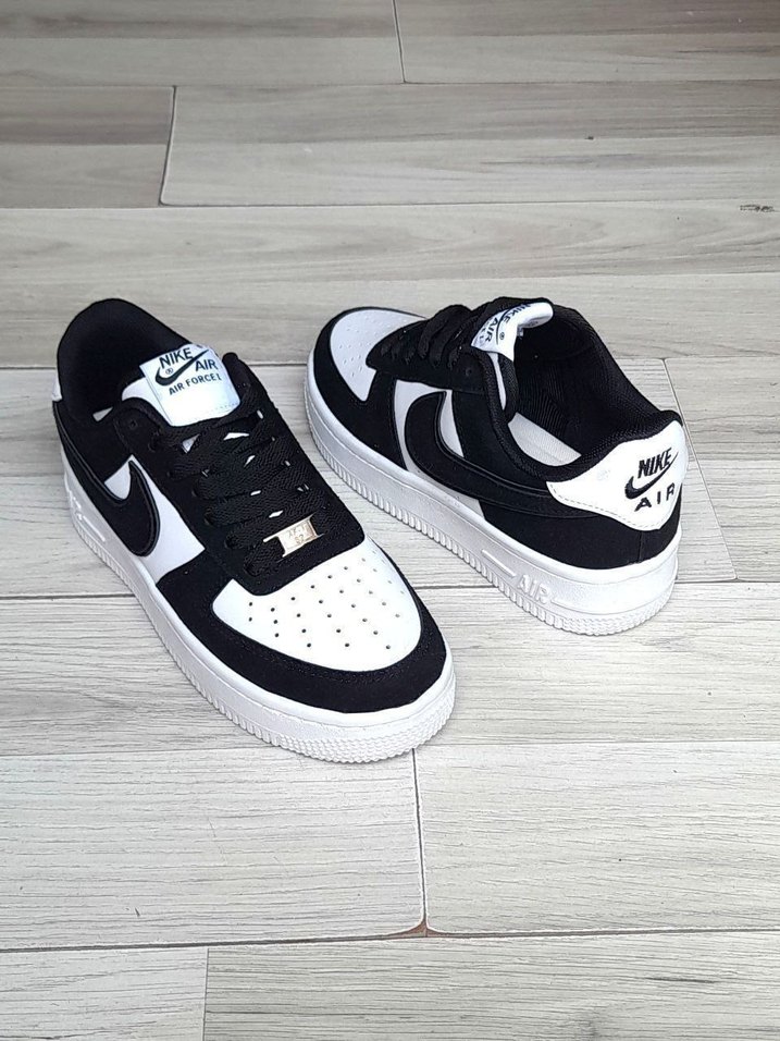Nike Air Force 1 Siyah Beyaz Erkek Spor Ayakkabı - Görsel 3