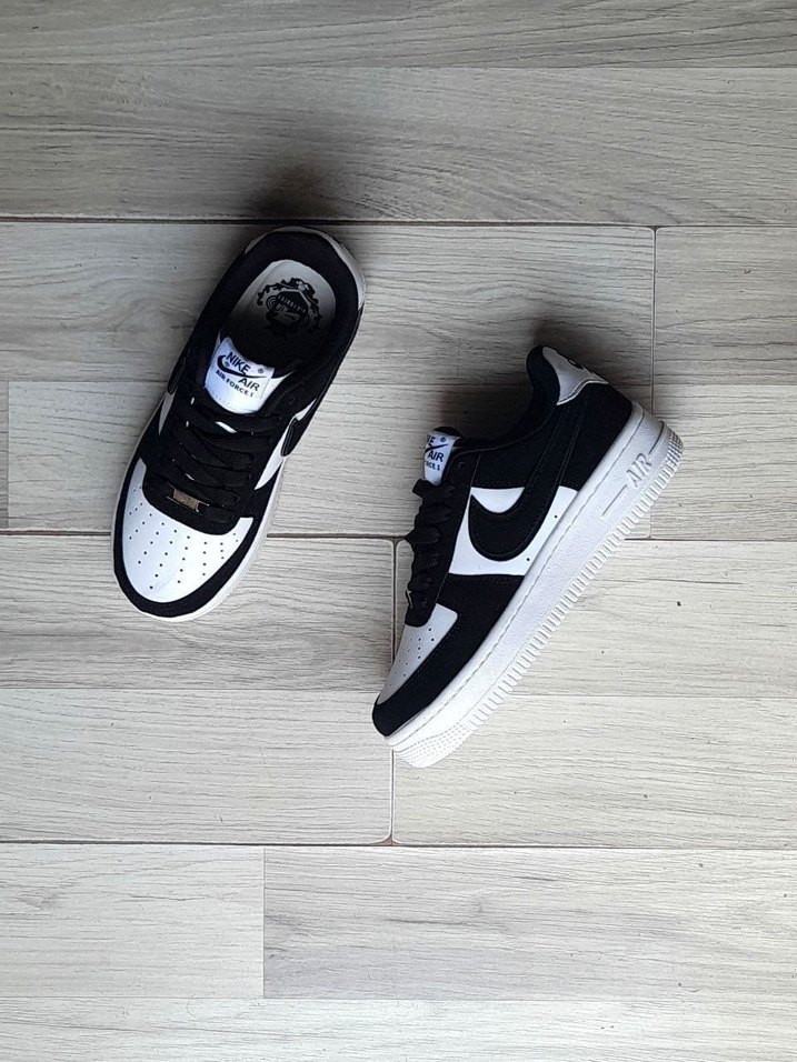 Nike Air Force 1 Siyah Beyaz Erkek Spor Ayakkabı - Görsel 4