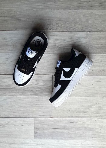 Nike Air Force 1 Siyah Beyaz  Spor Ayakkabı - Görsel 5