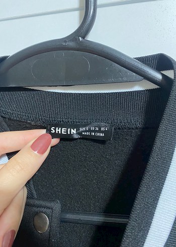 s Beden Siyah Deri Bomber Ceket