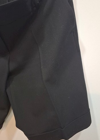 Siyah Mini Bermuda Şort - Görsel 5