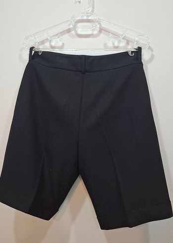 Siyah Mini Bermuda Şort - Görsel 8