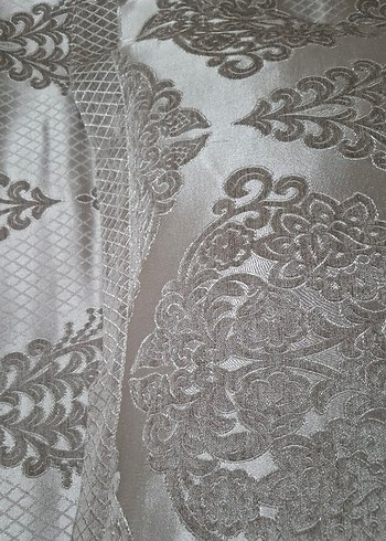 Gri saten yeni yatak örtüsü - Görsel 13