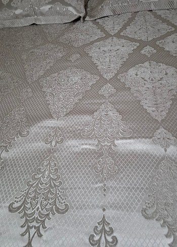 Gri saten yeni yatak örtüsü - Görsel 7