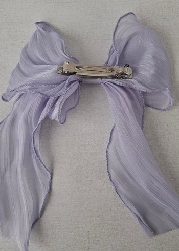 Mor Saten Fiyonk Saç Aksesuarı - Görsel 4