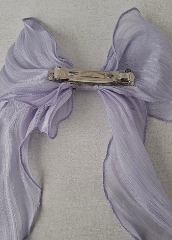 Mor Saten Fiyonk Saç Aksesuarı - Görsel 5
