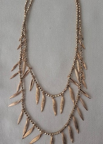 Uzun Zincir Detaylı Bohem Kadın Kolye - Görsel 2