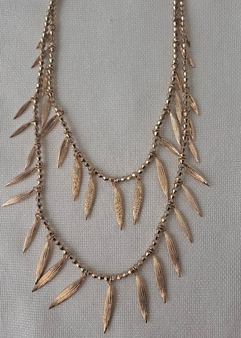 Uzun Zincir Detaylı Bohem Kadın Kolye - Görsel 3