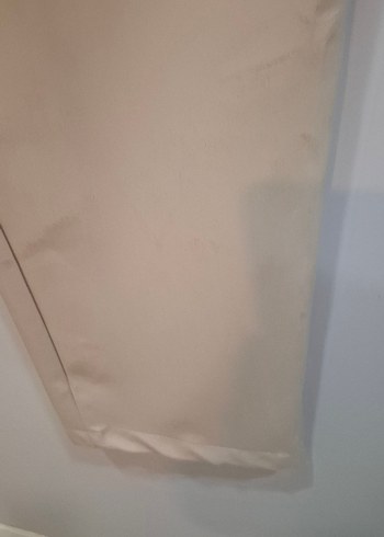 36 Beden ten rengi Renk Bej Regular Fit Midi Kumaş Kadın Pantolon