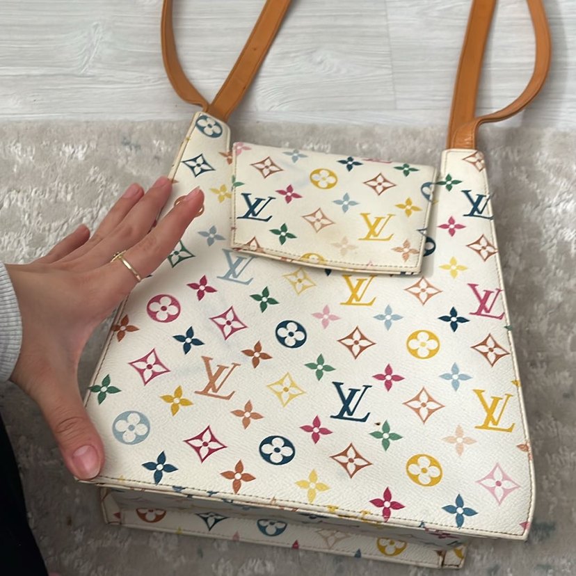 Renkli Monogramlı Omuz Çantası — görsel 8/9
