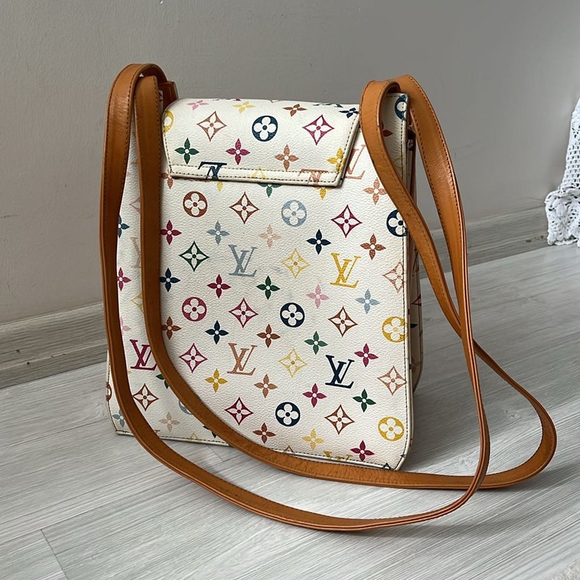 Renkli Monogramlı Omuz Çantası — görsel 3/9