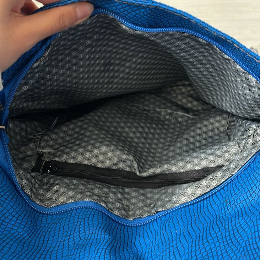 Metal Çivili Mavi Envelope Çanta — görsel 7/10