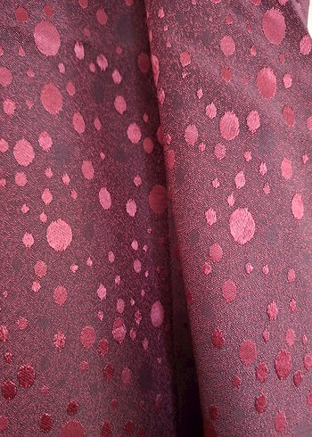 BORDO KISA KOLLU ÖZEL DİKİM ELBİSE - Görsel 6