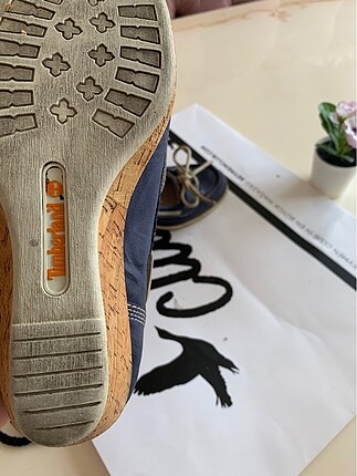 36 Beden mavi Renk TIMBERLAND MARKA dolgu topuk ayakkabı
