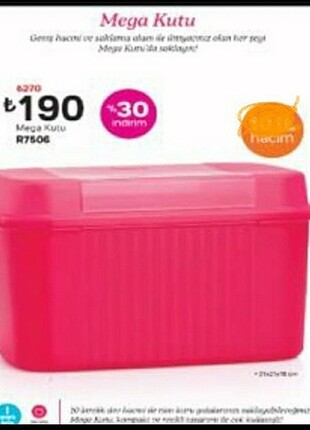 Tupperware Tupperware Mega Kutu 7.3 lt