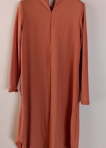 Somon rengi asimetrik tunik - Görsel 2