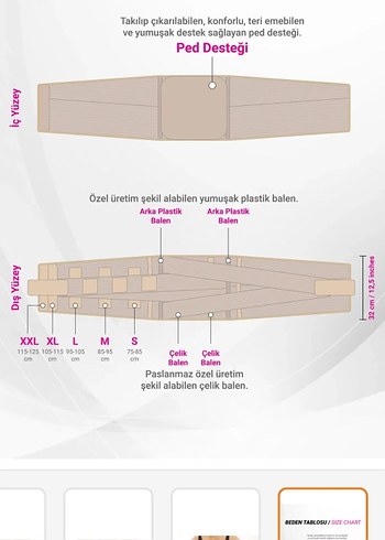 çelik korse standart beden - Görsel 3