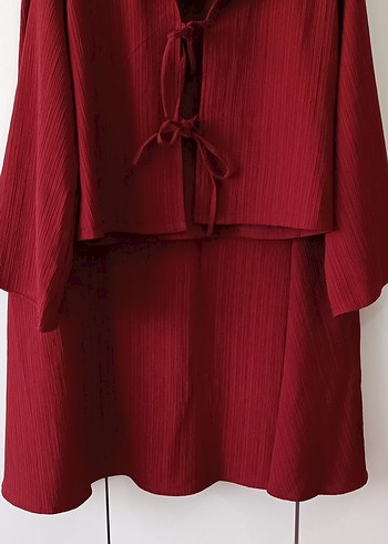 Diğer bağcıklı etek takım L xl