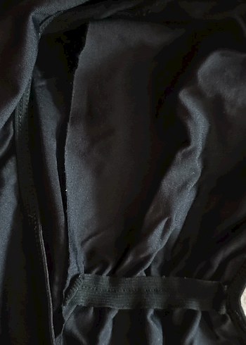 Siyah Drapeli Kadın Mayo - Görsel 3