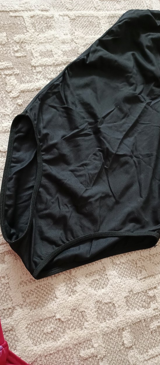 Siyah Drapeli Kadın Mayo - Görsel 4