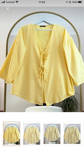 Zara Sarı kimono