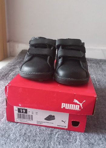 Puma ünisex Çocuk Siyah Spor Ayakkabı