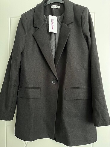 Happiness Kadın sıyah blazer ceket