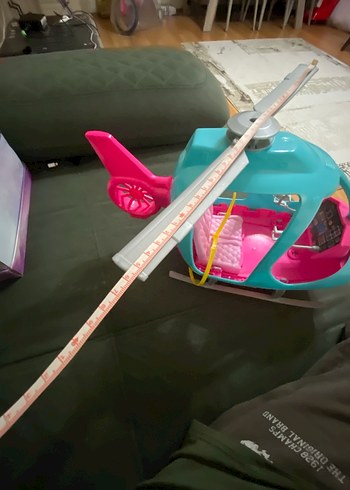 Beden Renk Barbie Renkli Pembe Oyuncak Helikopter